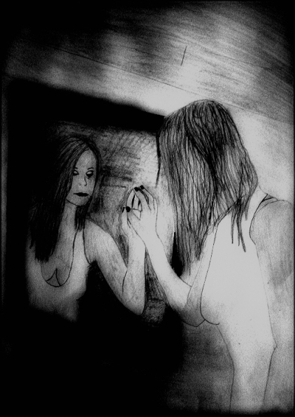 title: the mirrors truth from 2010 DinA3 Pencil